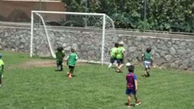 CABO SAN LUCAS MEXICO-2019: A Group Of Little Boys And Girls Play Soccer And