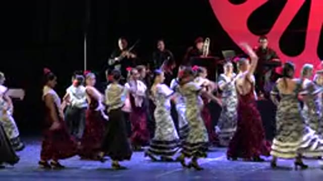 CABO SAN LUCAS MEXICO-2019: Synchronized Flamenco Dance Performance by Beautiful Dancers