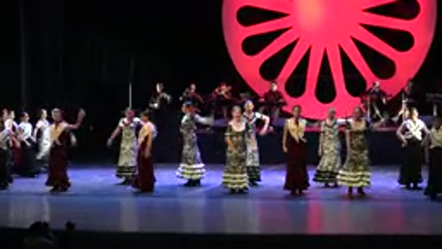 CABO SAN LUCAS MEXICO-2019: Spanish Dancer Woman Performs Traditional Folk Dance