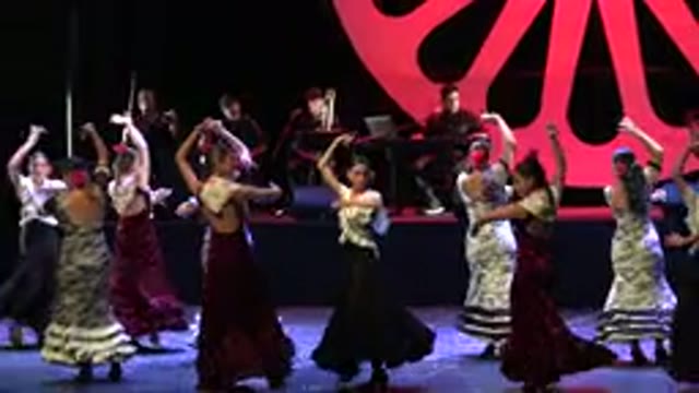 CABO SAN LUCAS MEXICO-2019: Dancers Performing A Synchronized Routine On Stage