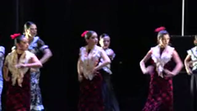 CABO SAN LUCAS MEXICO-2019: Spanish Women Dancing In Rhythm Together In Front Of