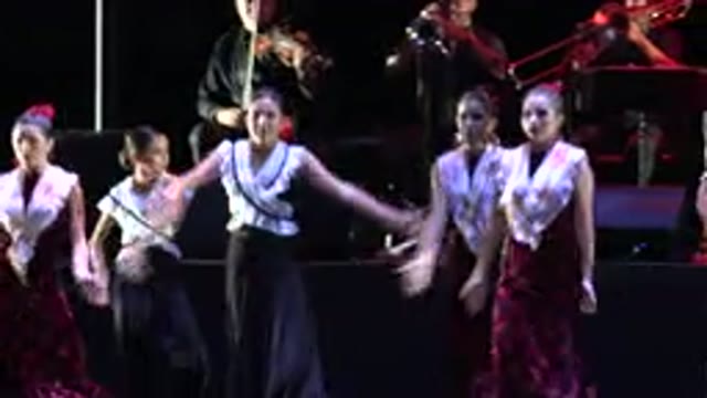 CABO SAN LUCAS MEXICO-2019: Performance Time A Group Of Young Women Put On A