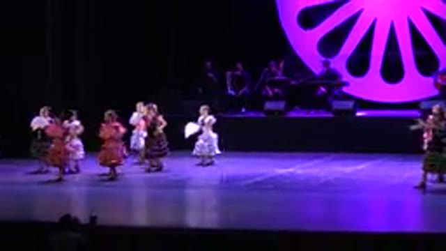 CABO SAN LUCAS MEXICO-2019: Group Of Girls Perform A Traditional Dance On A Stage