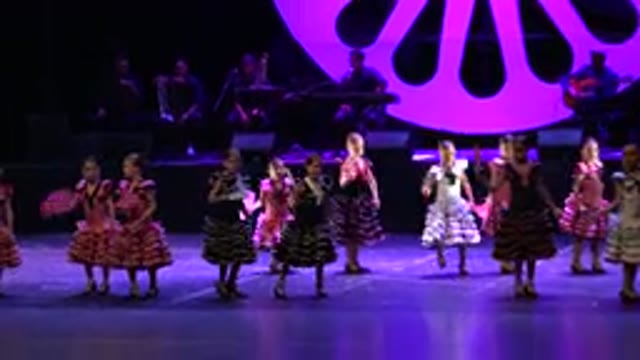 CABO SAN LUCAS MEXICO-2019: Little Girls Dancing Gracefully In Front Of A Crowd
