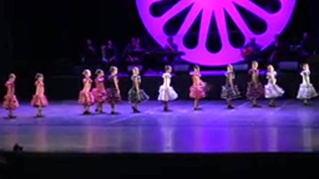 CABO SAN LUCAS MEXICO-2019: Little Girls Open Their Dance By Showing Their