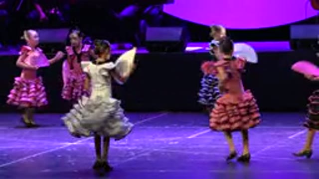 CABO SAN LUCAS MEXICO-2019: Children Performing Flamenco