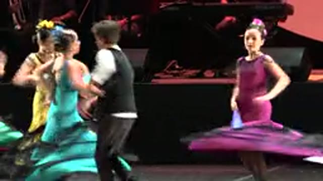CABO SAN LUCAS MEXICO-2019: Kids Doing A Choreographed Dance On Stage