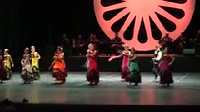 CABO SAN LUCAS MEXICO-2019: Women Dance in Spanish Fashion Wearing