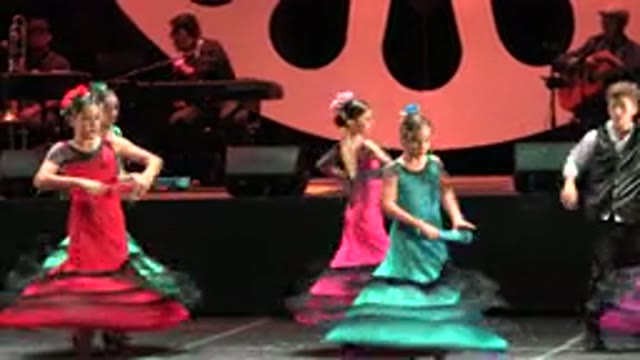 CABO SAN LUCAS MEXICO-2019: Spanish Dancer Teens Show With Traditional Custom