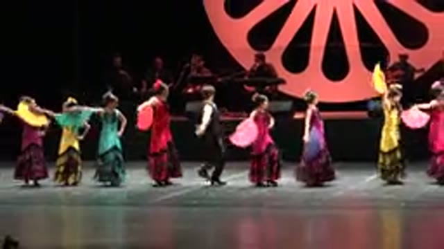 CABO SAN LUCAS MEXICO-2019: Asian Artists Do A Presentation On A Stage Using