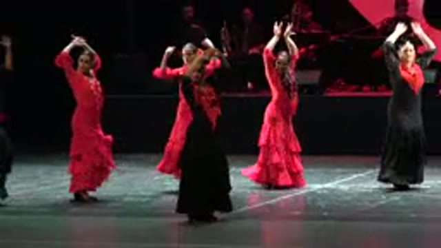 CABO SAN LUCAS MEXICO-2019: Spanish Dancer Show With Traditional Folk Costume