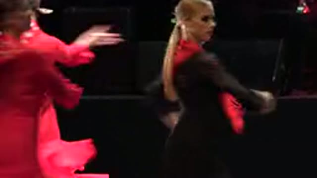 CABO SAN LUCAS MEXICO-2019: Young Woman Dancing Flamenco On Stage