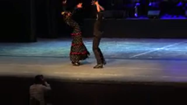 CABO SAN LUCAS MEXICO-2019: Teenagers Dancing a Latin Dance on Theater Stage