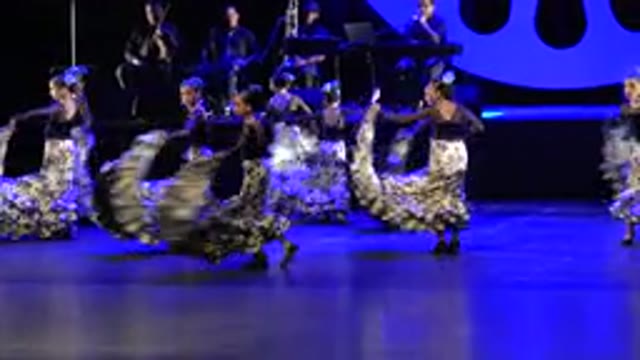 CABO SAN LUCAS MEXICO-2019: Children's Dance Of Seville Girls