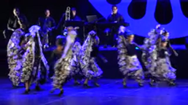CABO SAN LUCAS MEXICO-2019: Little Girls About To End Their Dance Performance