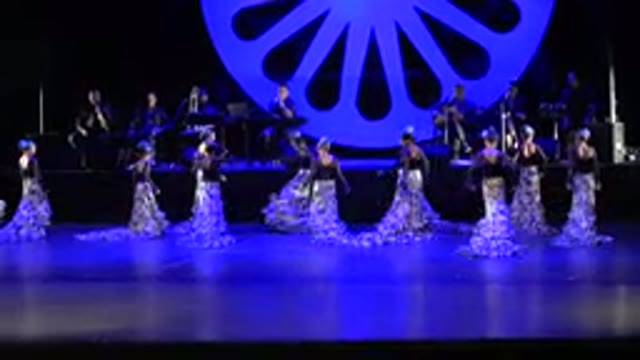 CABO SAN LUCAS MEXICO-2019: Women In Colorful Shining Silver And Blue Skirts