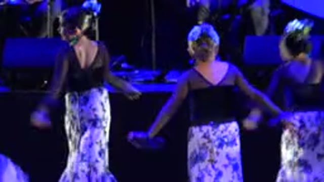 CABO SAN LUCAS MEXICO-2019: Young Girls Doing A Choreographed Dance On Stage