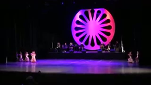 CABO SAN LUCAS MEXICO-2019: Women Wearing Pink And Gold Dresses Enter Stage