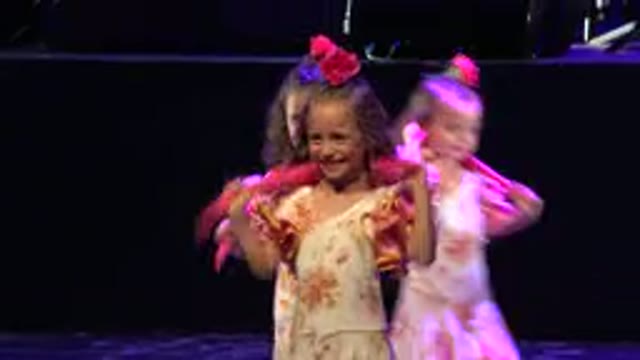 CABO SAN LUCAS MEXICO-2019: Little Girls In Matching Costumes Perform A Dance On Stage