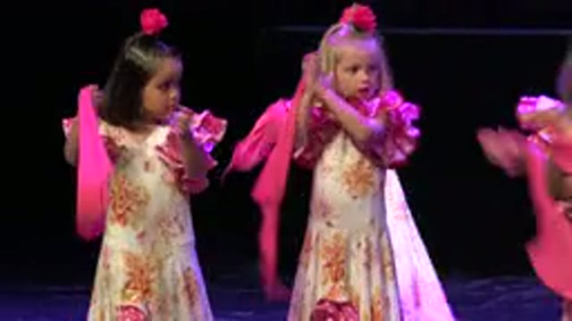 CABO SAN LUCAS MEXICO-2019: Innocent Little Girls Rehearsing Dance Performance on Stage