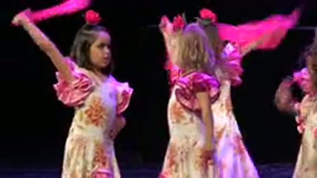 CABO SAN LUCAS MEXICO-2019: Child in Pink Dress Performs in School Theater Play