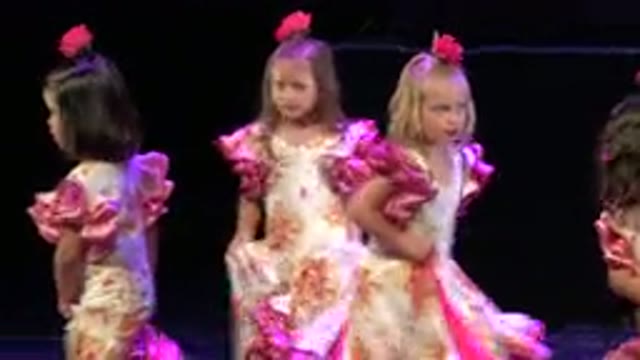 CABO SAN LUCAS MEXICO-2019: Little Girls Dancing In Dresses At An Event