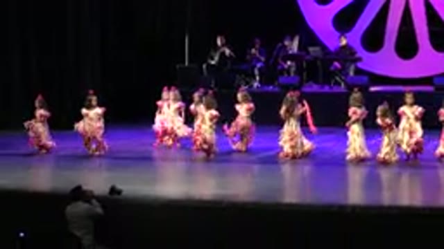 CABO SAN LUCAS MEXICO-2019: Spanish Dance Performed By A Group Of Little Girls