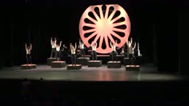 CABO SAN LUCAS MEXICO-2019: Dancers On Stage Doing A Choreographed Routine Of