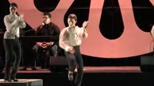 CABO SAN LUCAS MEXICO-2019: Women On Stage Doing A Choreographed Dance Routine