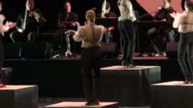 CABO SAN LUCAS MEXICO-2019: Men And Women Singing And Dancing To Live Music