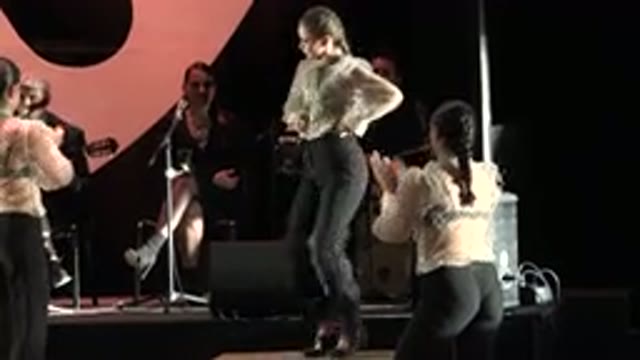 CABO SAN LUCAS MEXICO-2019: Beautiful Flamenco Dancers Entertain The Crowd