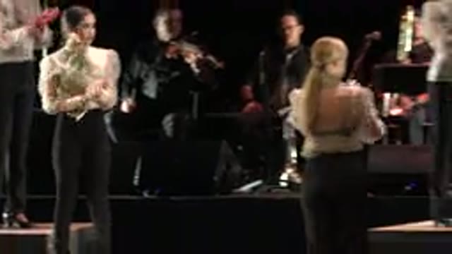 CABO SAN LUCAS MEXICO-2019: A Group Of Ladies Are Performing On The Stage With