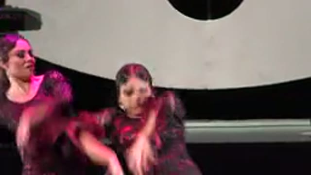 CABO SAN LUCAS MEXICO-2019: Two Ladies Dancing a Traditional Spanish Flamenco