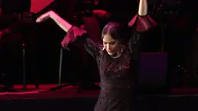 CABO SAN LUCAS MEXICO-2019: Beautiful Woman Dances Solo on Stage