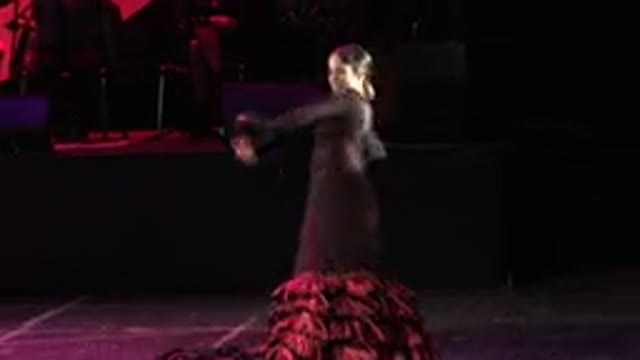 CABO SAN LUCAS MEXICO-2019: Spanish Dancer Woman Performs Traditional Custom