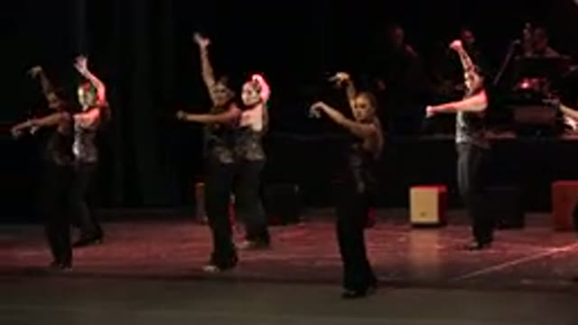 CABO SAN LUCAS MEXICO-2019: Group Of Women In Matching Outfits On Stage