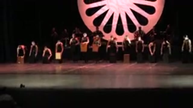 CABO SAN LUCAS MEXICO-2019: People In Black Dancing On Top Of A Stage With