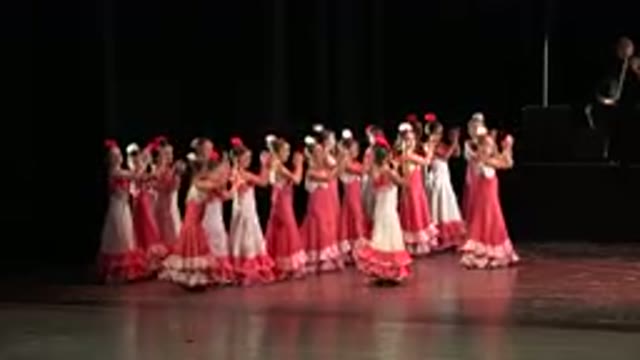 CABO SAN LUCAS MEXICO-2019: Spanish Dancer Show With Traditional Folk Custom