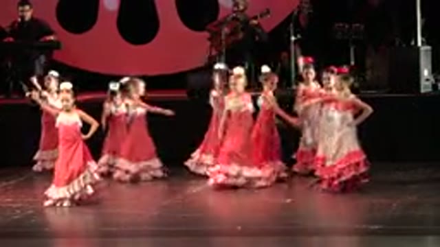 CABO SAN LUCAS MEXICO-2019: Dressed In Ruffles The Girls Perform At A Dance Recital