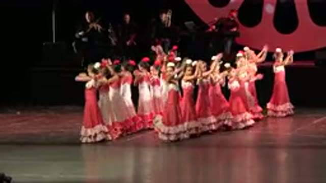 CABO SAN LUCAS MEXICO-2019: Young Girls In Traditional Dress Perform A Dance For