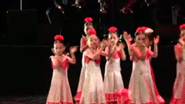 CABO SAN LUCAS MEXICO-2019: A Recital Of A Children Group In The Middle Of A Stage
