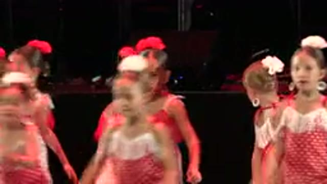 CABO SAN LUCAS MEXICO-2019: Little Girls Perform On The Stage
