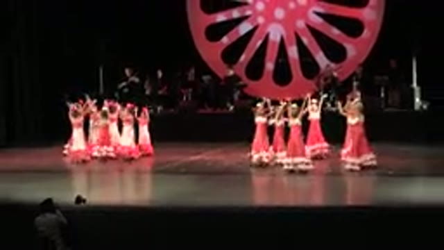 CABO SAN LUCAS MEXICO-2019: Girls In Matching Pink Dresses Dance Together On Stage