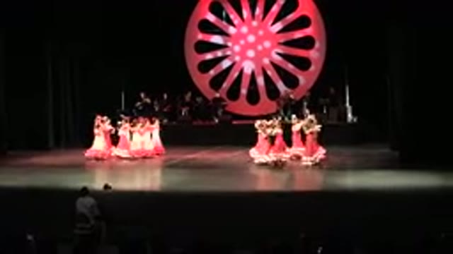 CABO SAN LUCAS MEXICO-2019: Two Groups Of Little Girls Performing On The Stage