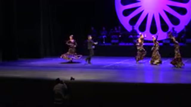 CABO SAN LUCAS MEXICO-2019: Artists In Dresses And Suits Dance On Illuminated Stage