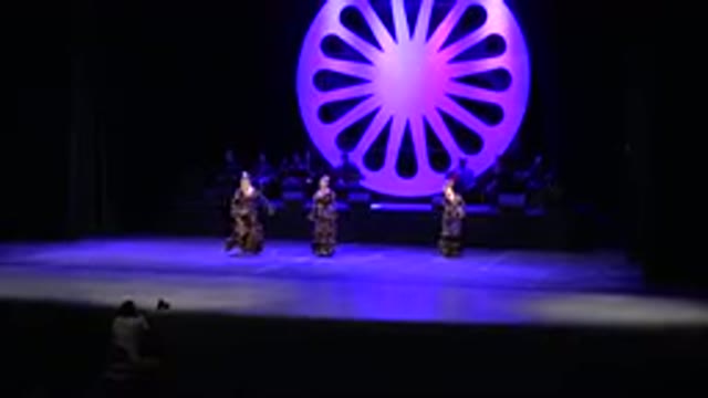 CABO SAN LUCAS MEXICO-2019: Three Women In Matching Outfits On Stage Performing