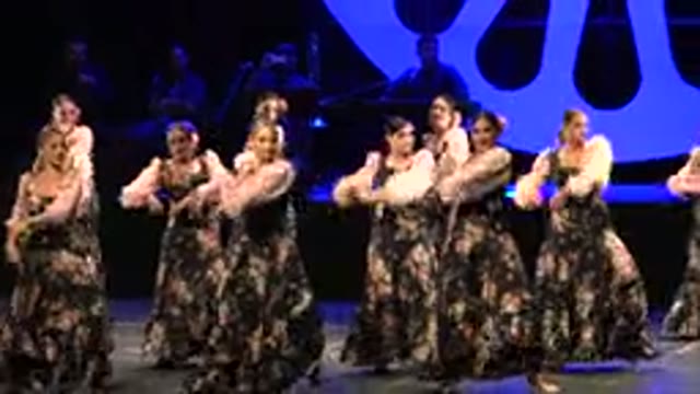 CABO SAN LUCAS MEXICO-2019: Group Of Female Perform Traditional Dance On Live Stage