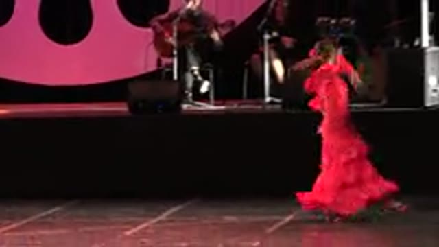 CABO SAN LUCAS MEXICO-2019: Girls Dancing On A Stage With Long Dresses And A