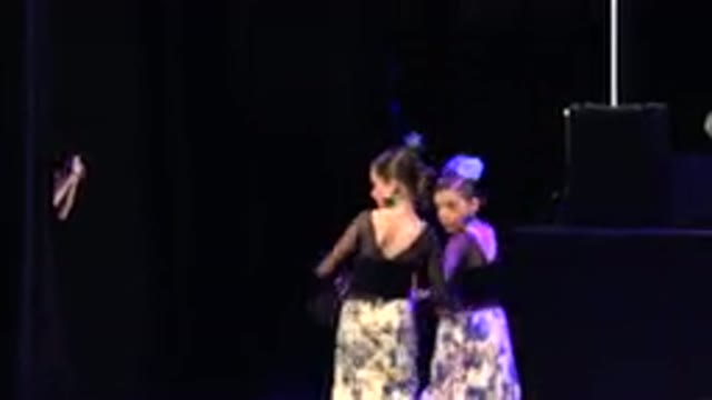 CABO SAN LUCAS MEXICO-2019: Little Girls Dancing Gracefully on Stage