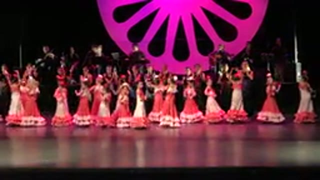 CABO SAN LUCAS MEXICO-2019: Several Girls In Pink Dresses In A Dance Performance